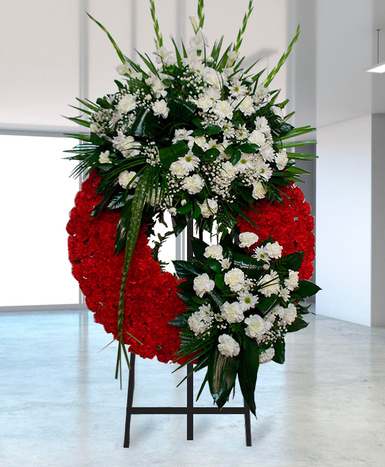 Corona Funeraria Clavel Supreme