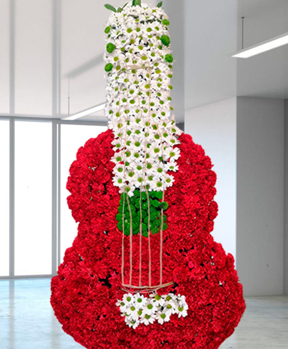 Guitarra de Flores Funerarias