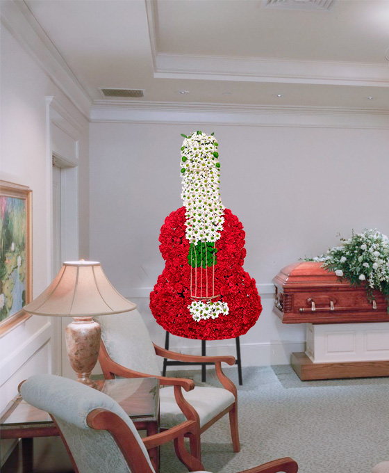 Guitarra de Flores Funerarias