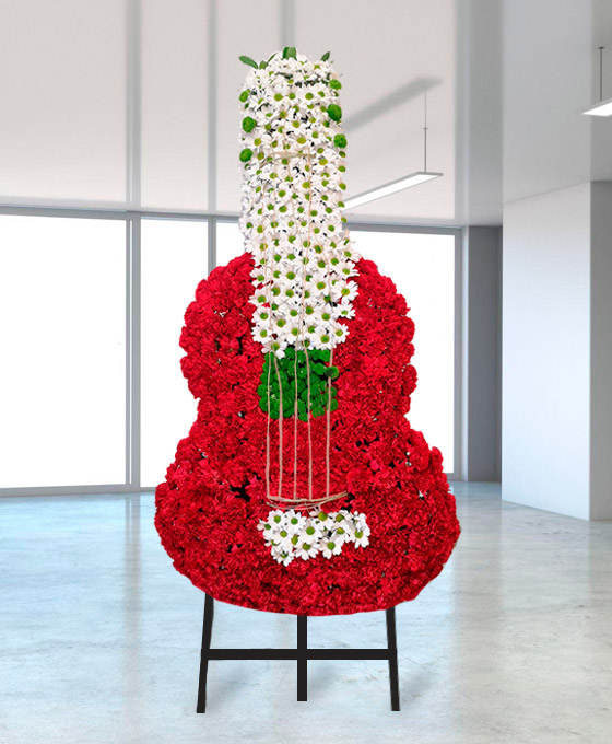 Guitarra de Flores Funerarias