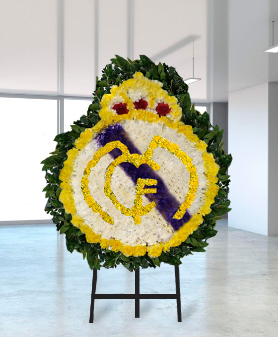Centro funerario escudo de real Madrid