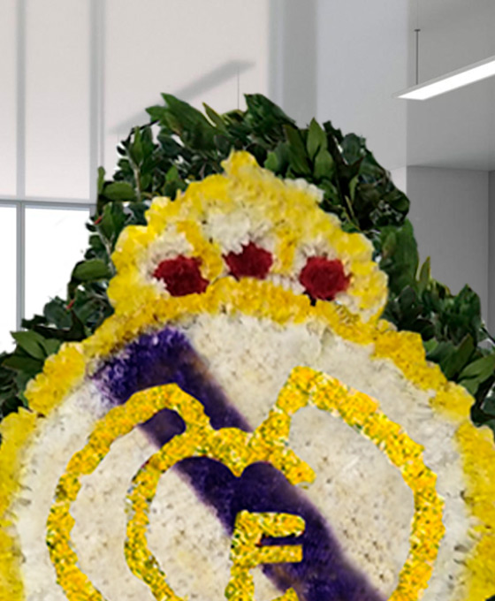Centro funerario escudo de real Madrid