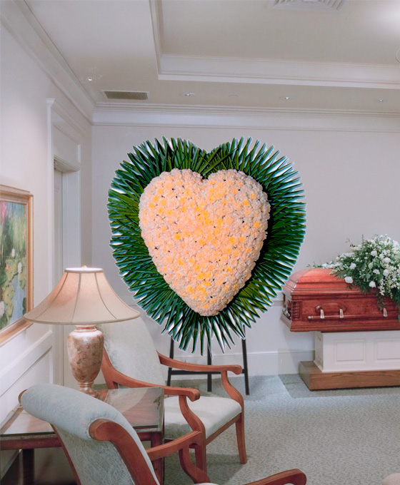 Enviar Corona Funeraria de Claveles para Fuenlabrada